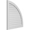 Ekena Millwork Quarter Round Top Right Surface Mount PVC Gable Vent w/ 3-1/2"W x 1"P Standard Frame, 36"W x 40"H GVPQR36X4001SF - alternate 2